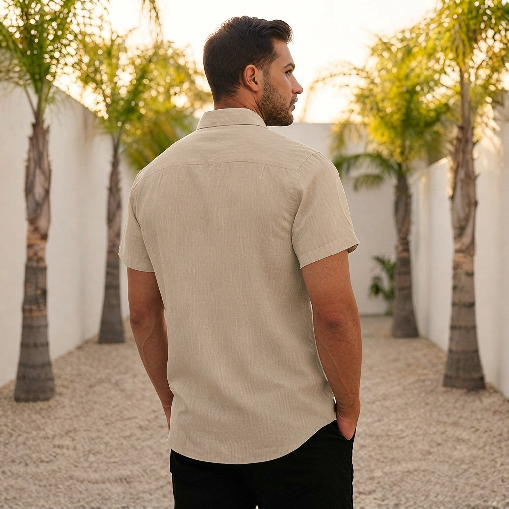Lewys - Komfortables Button-Down-Poloshirt