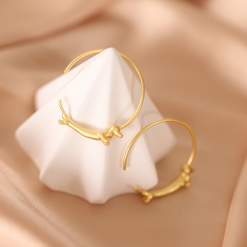 Riham - Ohrringe mit Design eines Dackels