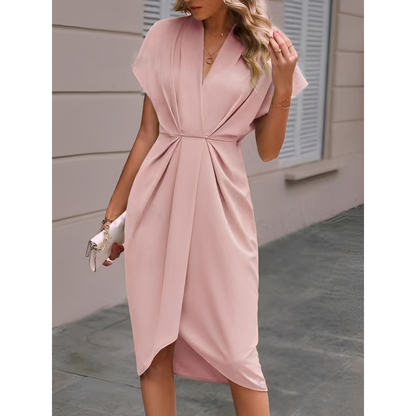 Vera – Stilvolles Midi-Wickelkleid