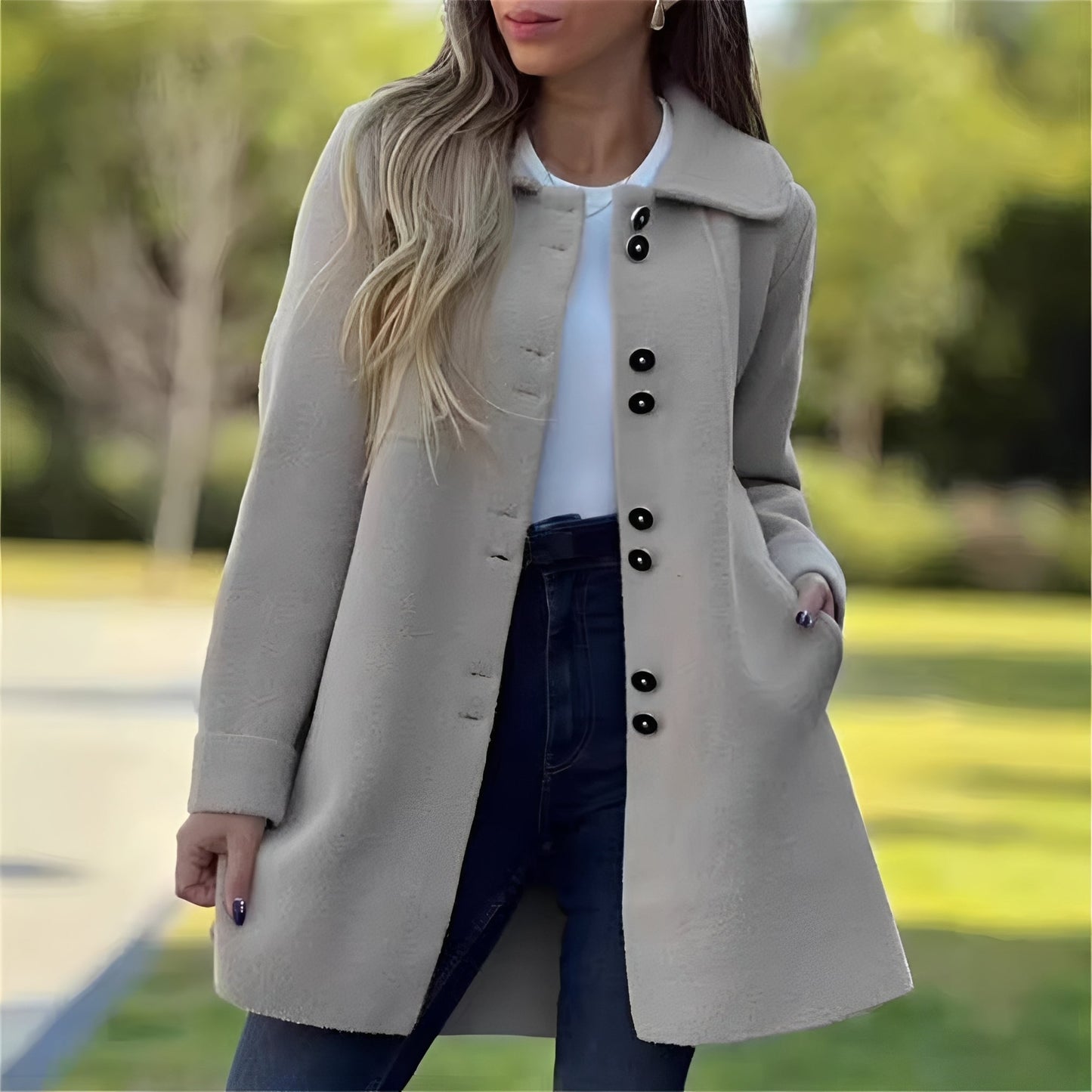 Amelia - Elegante und stilvolle Fleece-Strickjacke für Damen