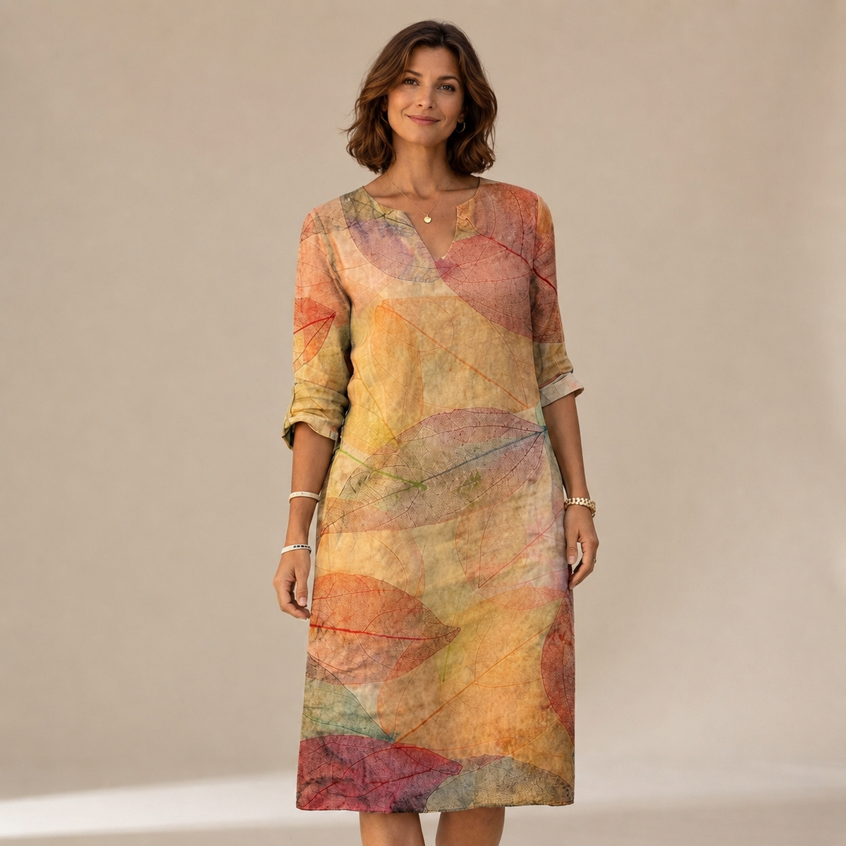 Ninna - Schickes und anschmiegsames Kleid mit V-Ausschnitt