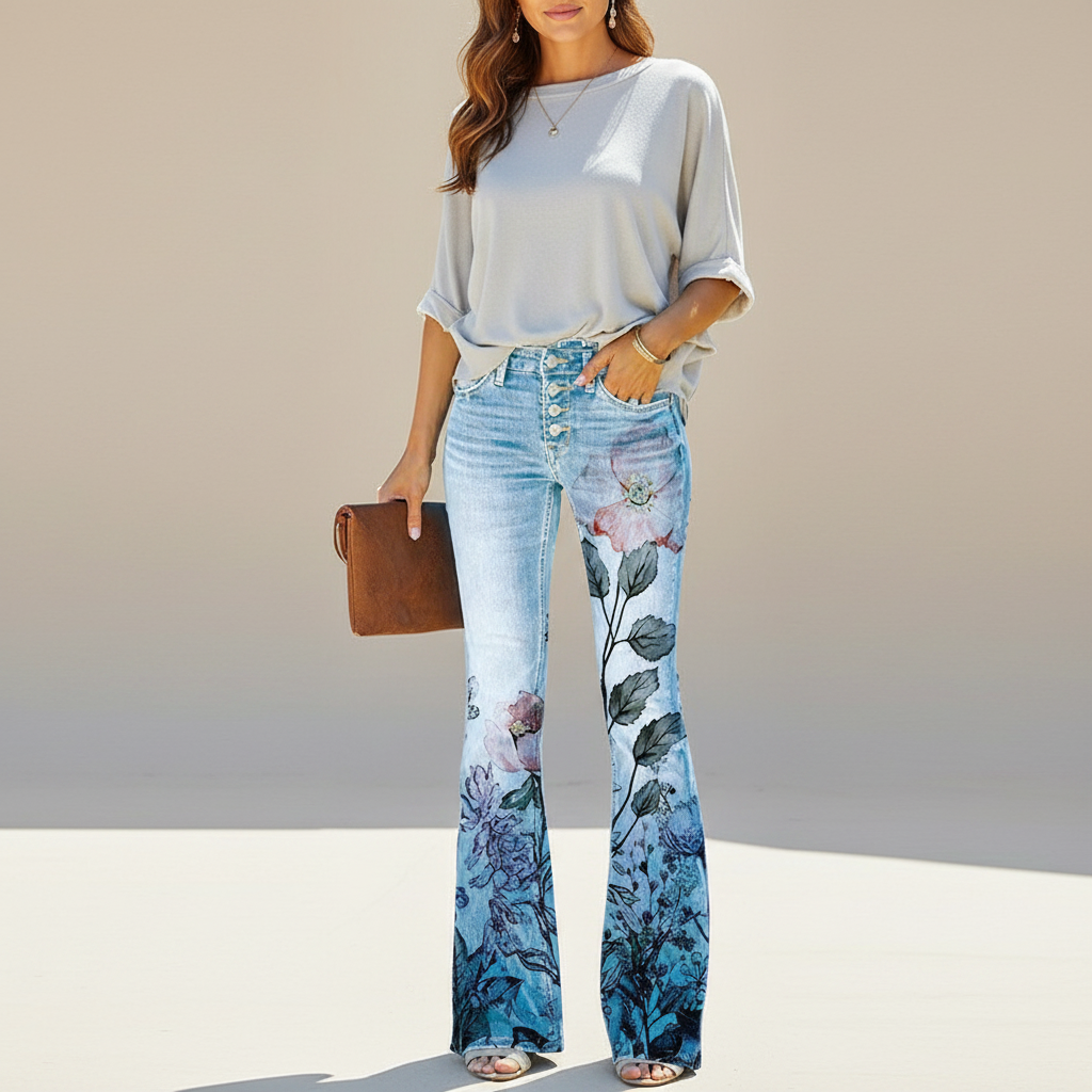 Shelby - Fließende Slim-Fit Jeans