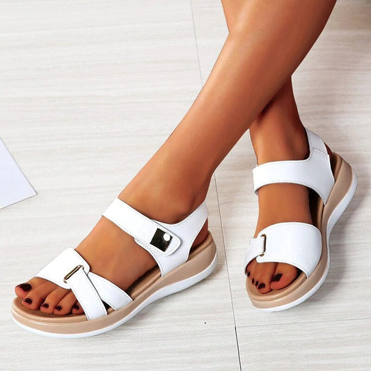 Dominika - Elegante flache orthopädische Sandalen