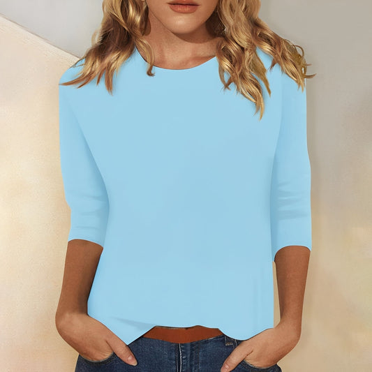 Katherina - Bequemes Langarmshirt mit Rundhalsausschnitt für Frauen