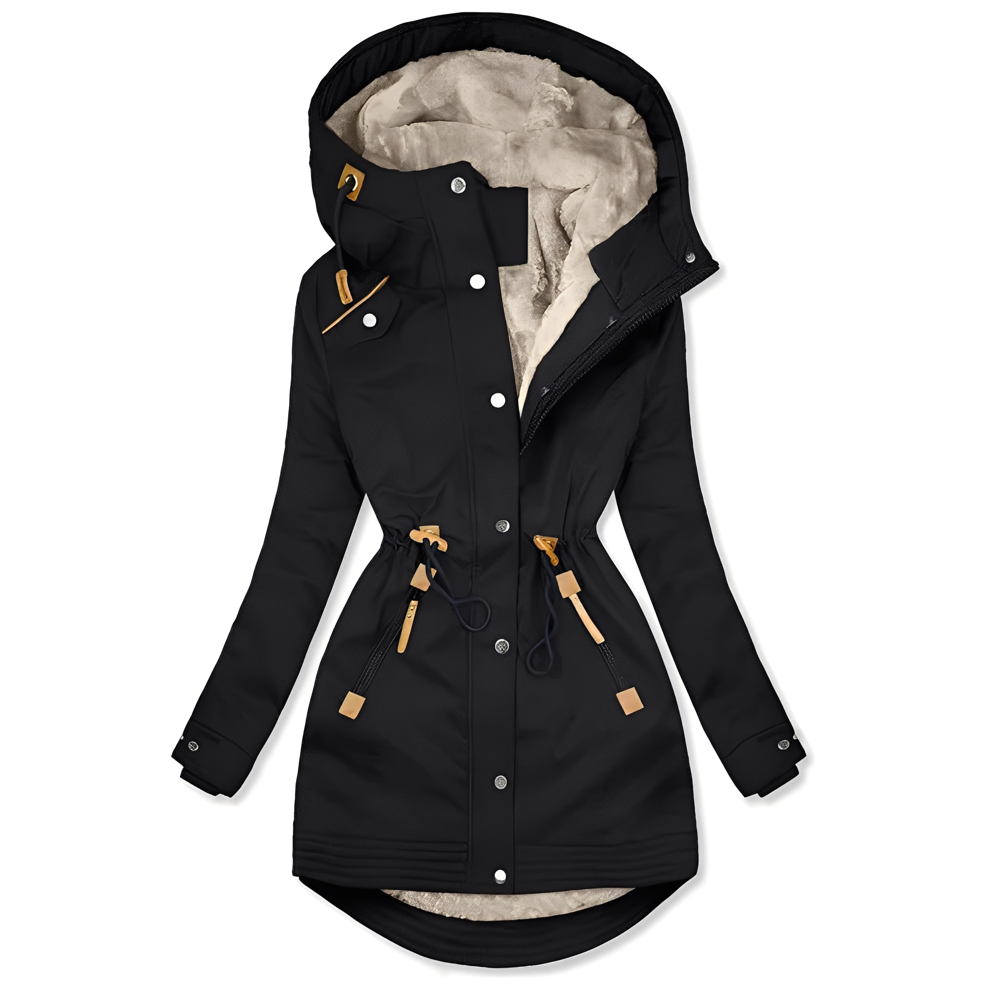 Lavena - Elegante und warme Jacke mit Kapuze
