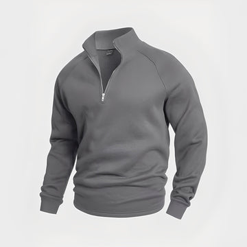 Wiley - Bequemes Herren-Sweatshirt mit Reißverschluss