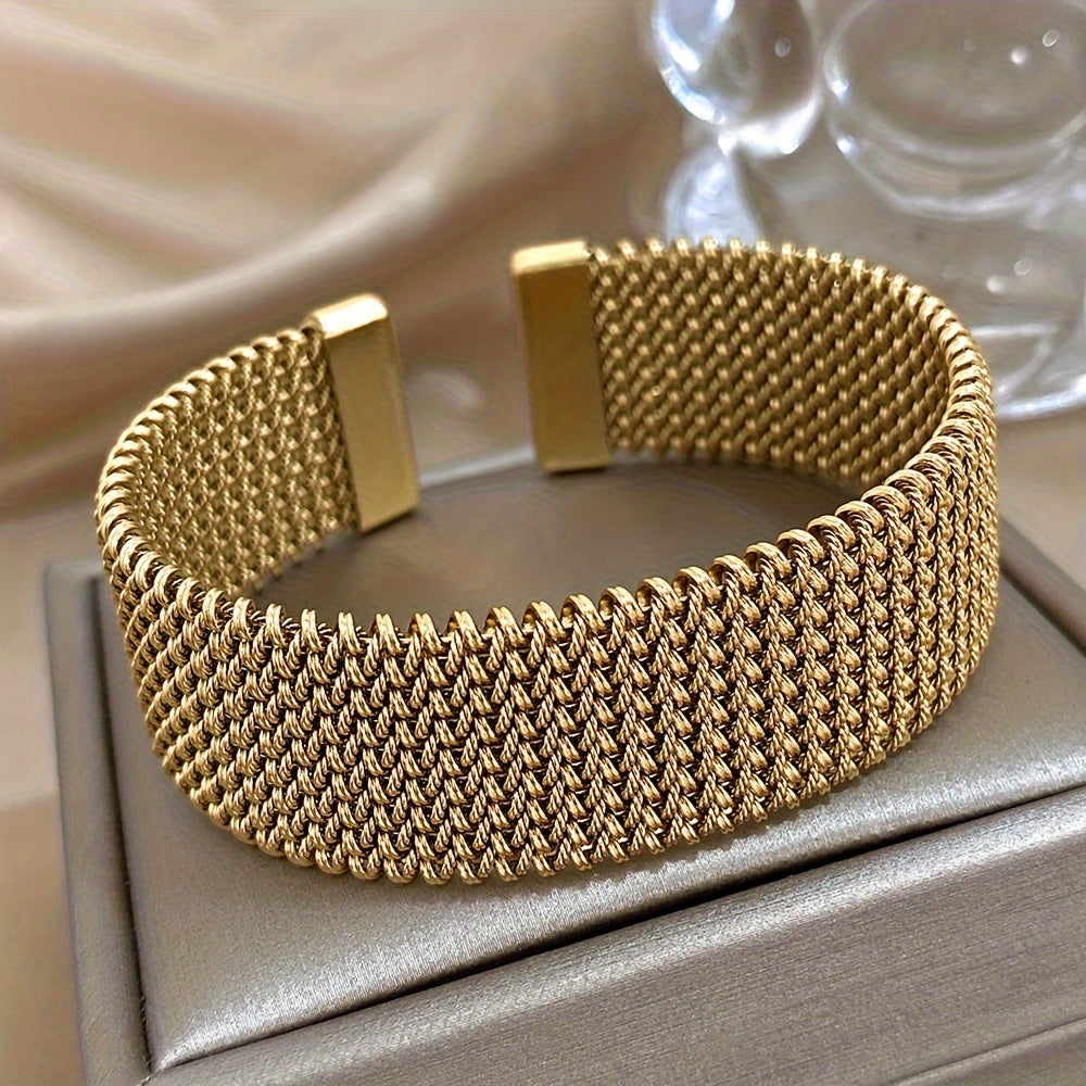 Raya – Pulsera aus Titanstahl mit graviertem Kabel