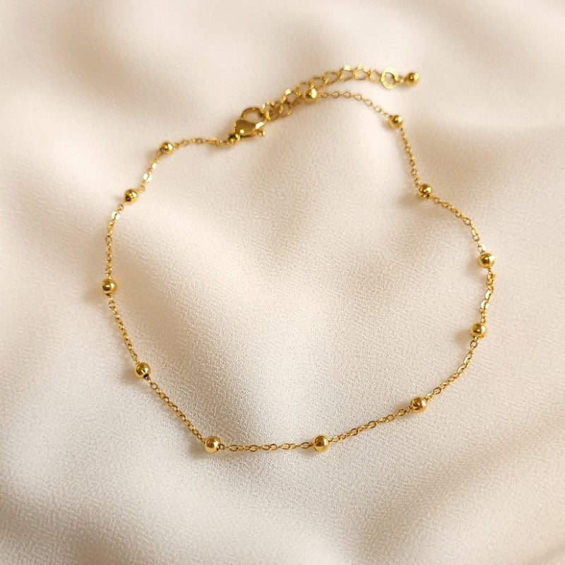 Mini Fußkette in Herzform - Doppeltschicht-Liebe Armband