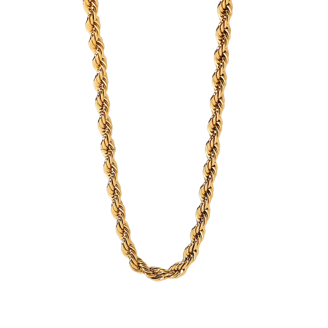 Isla – Collier aus welligem Kettendesign mit gedrehtem Effekt