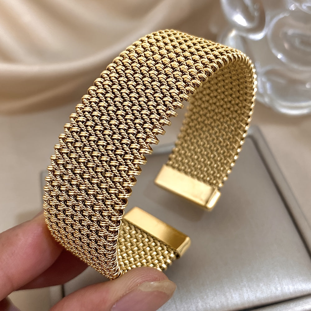Raya – Pulsera aus Titanstahl mit graviertem Kabel