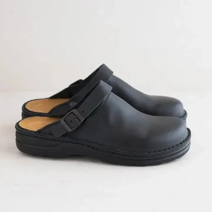 Yani - Herren-Braune Leder-Orthopädieschuhe