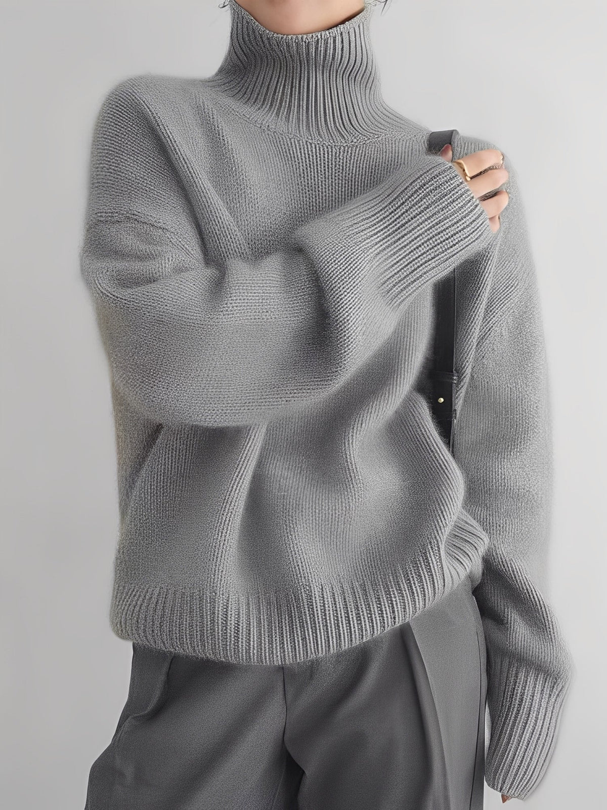 Yvette – Pullover mit hohem Kragen für Damen