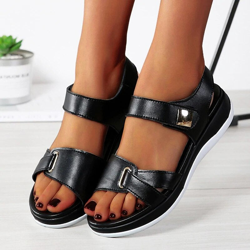 Dominika - Elegante flache Sandalen
