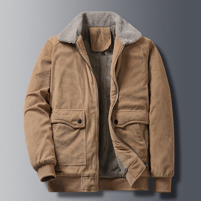 Justin - Retro-Herrenjacke aus strapazierfähigem Cordstoff