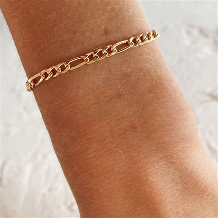 Saturn - Armband aus goldener Kette