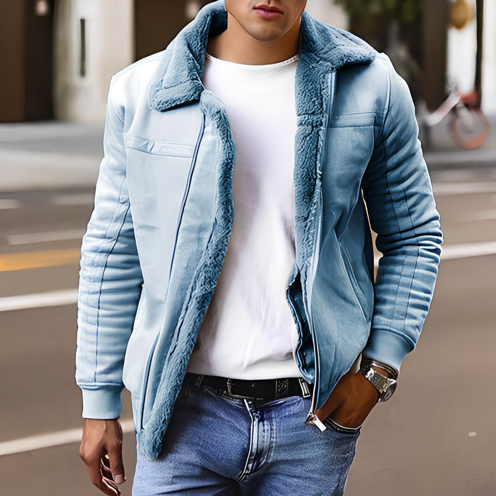 Josh - Komfortable und dicke Herrenjacke