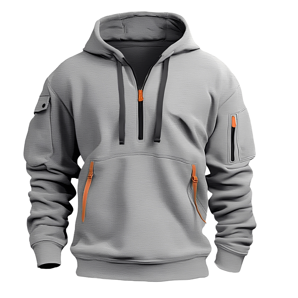 Paxton - Komfortable Hoodie-Jacke mit halbem Reißverschluss