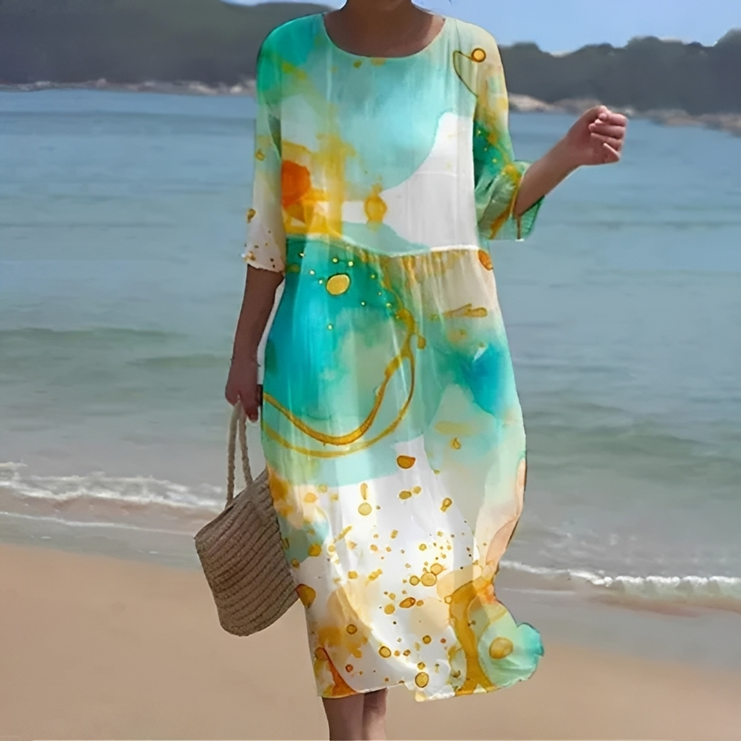 Emmelyn - Stilvolle Blumenrobe für Damen