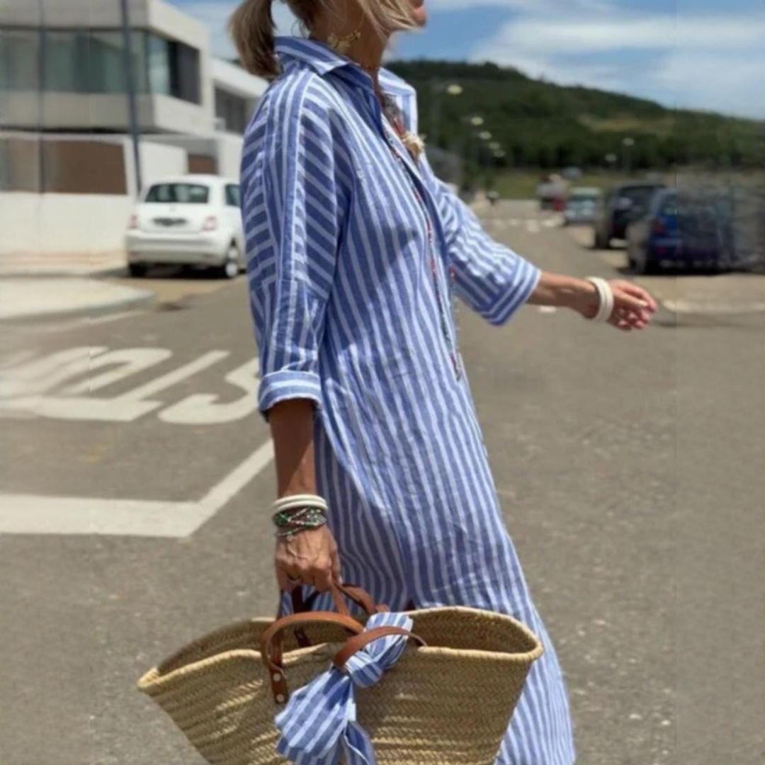 Jonah - Klassisches Damenhemdkleid mit Streifen