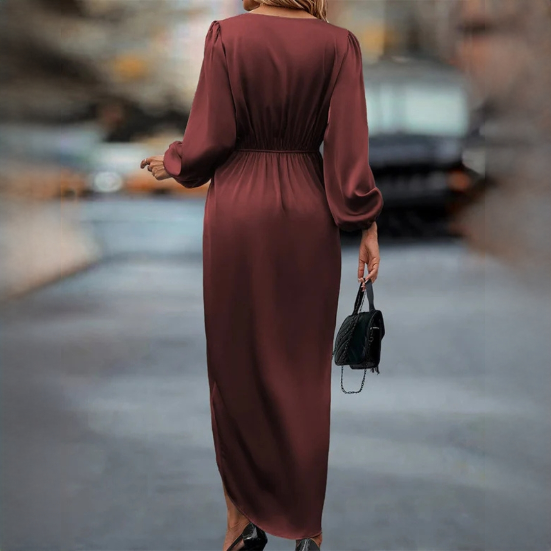 Leona - Elegantes Kleid mit langen Ärmeln