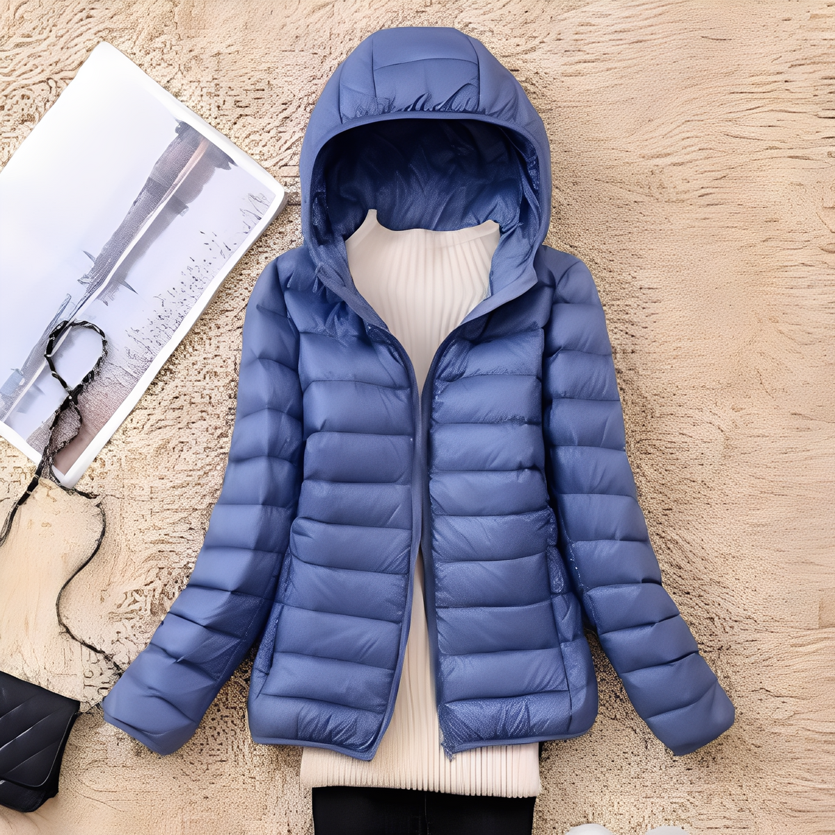 Lyndsay - Gemütliche und elegante Jacke mit Kapuze
