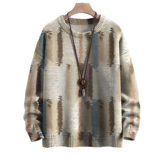 Eugene - Eleganter gestreifter Wollpullover für Herren