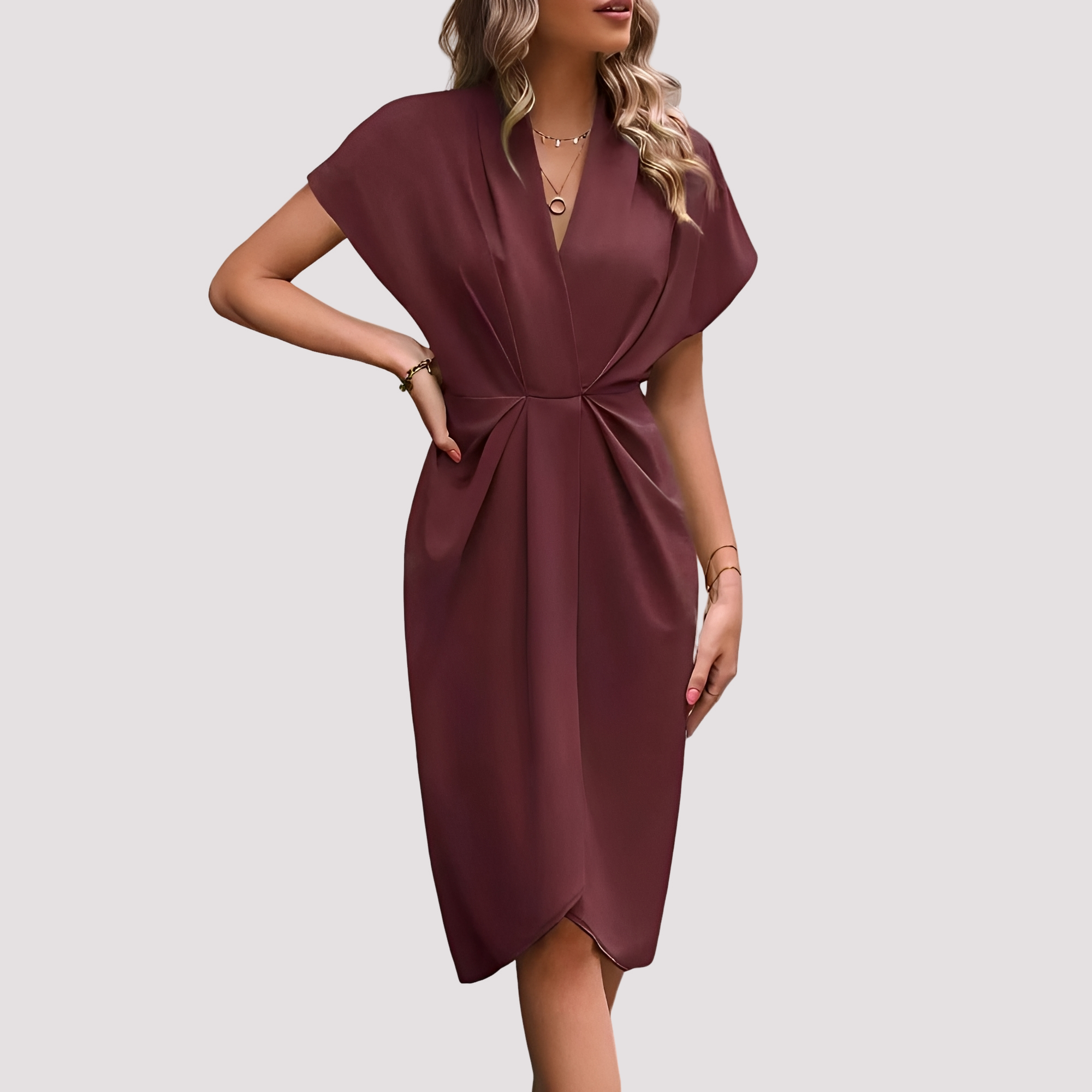 Gwen - Schickes Midikleid mit Schlitz