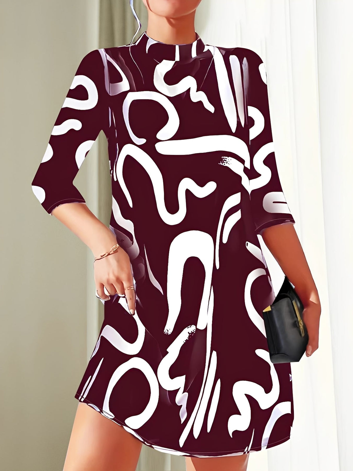 Kathryn - Stilvolles Damenkleid mit Muster