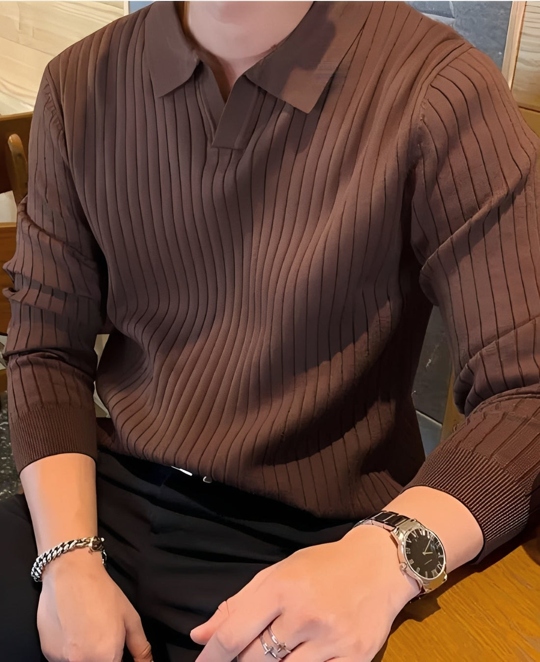 Hector - Klassischer Slim-Fit-Strickpullover für Herren