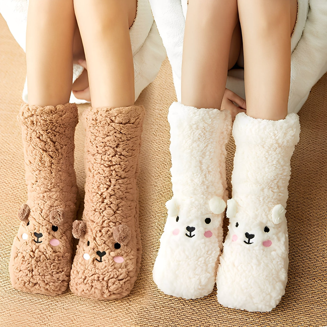 Judith - Edle Winterbodysocken aus Samt für Frauen