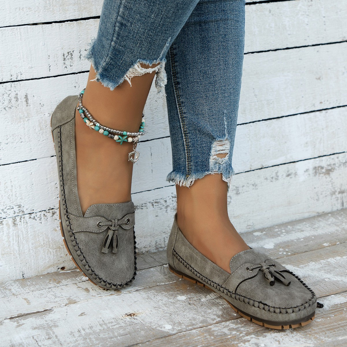 Megan - Komfortabler flacher Damenschuh