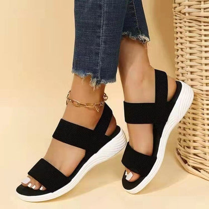 Orthopodiatrie - Orthopädische Sandalen mit Keilabsatz