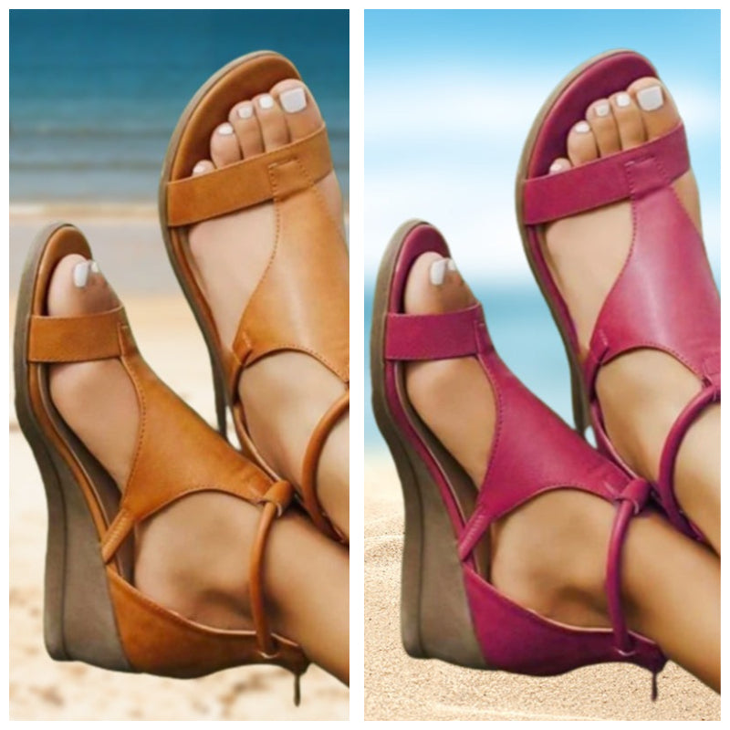 Anne – Ledersandalen mit Absatz
