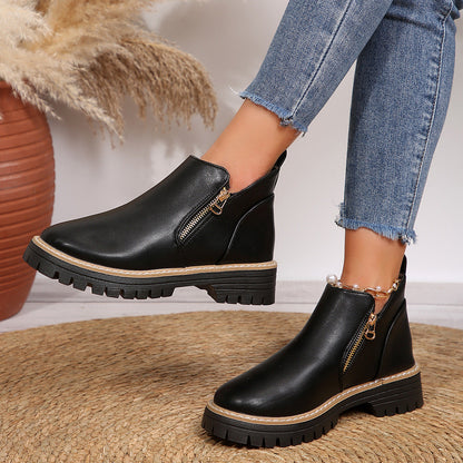 Rowanne - Zeitgemäße Damenstiefeletten mit Reißverschluss