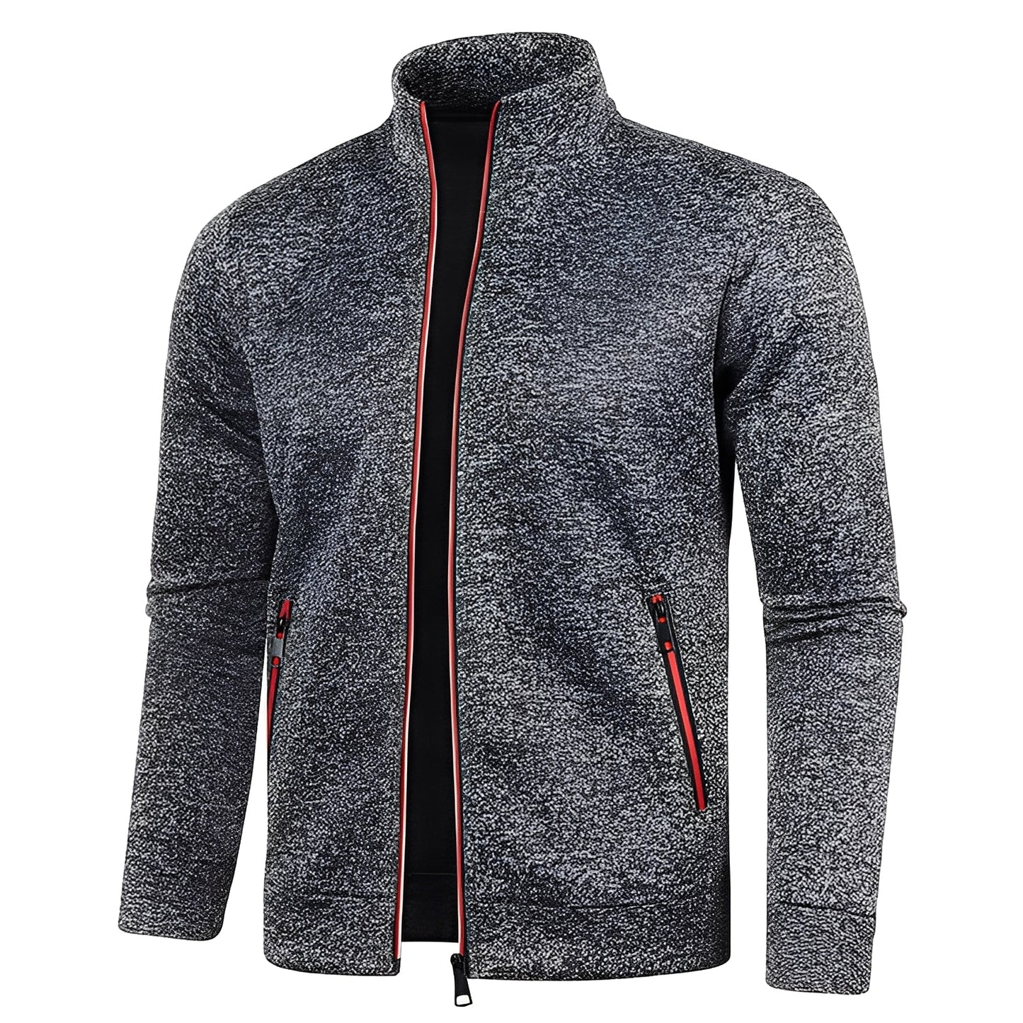 Clayton - Bequemer Herrenfleecepullover mit Reißverschluss