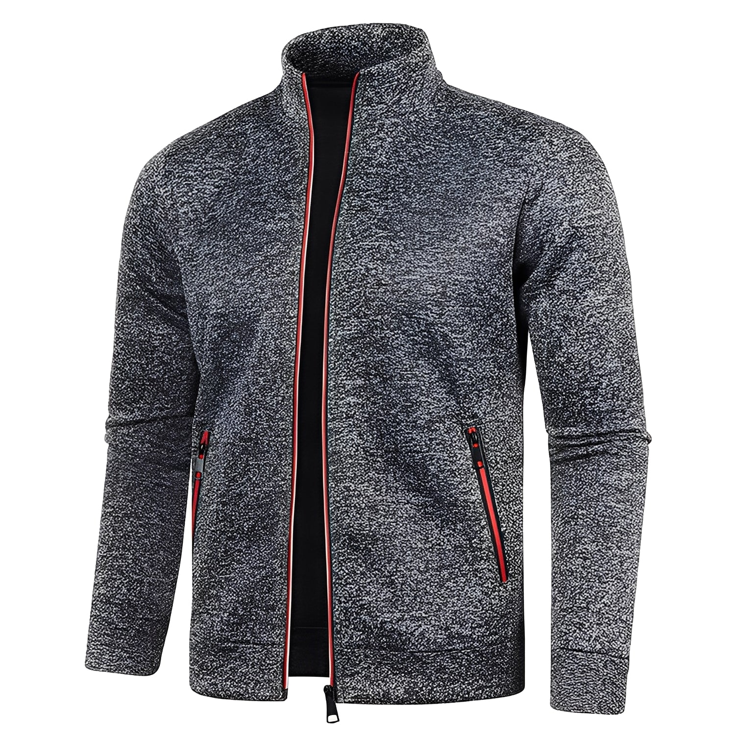 Clayton - Bequemer Herrenfleecepullover mit Reißverschluss