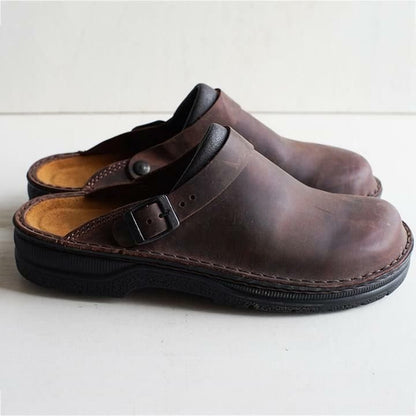 Yani - Herren-Braune Leder-Orthopädieschuhe
