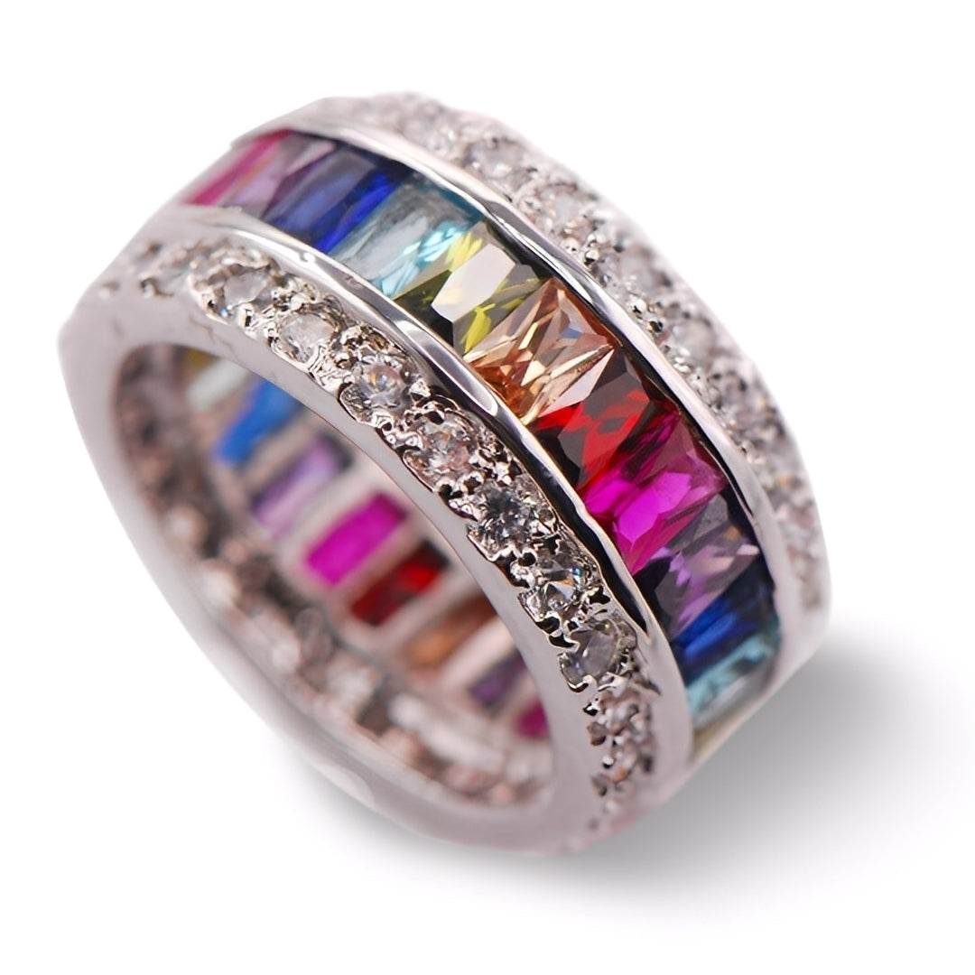 Sheena – Anillo mit mehreren Steinen aus Silber 925