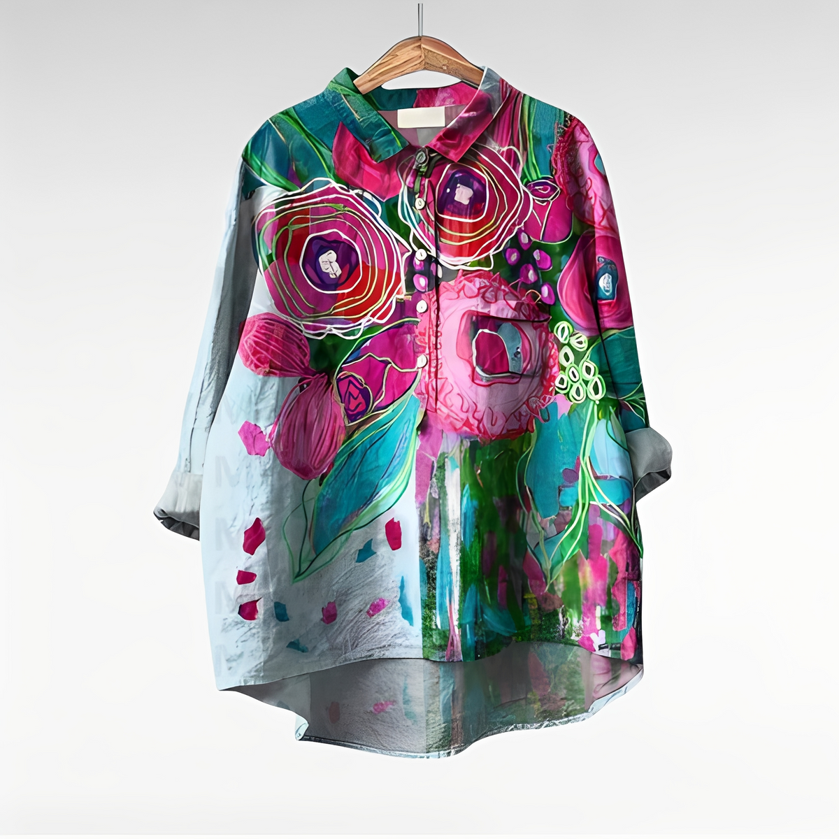 Mecah - Stilvolle Damenblusen mit Blumenprint