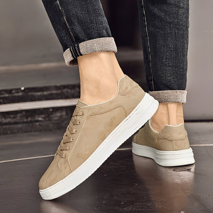 Ronan - Klassische Herrensneaker aus Leder und Canvas