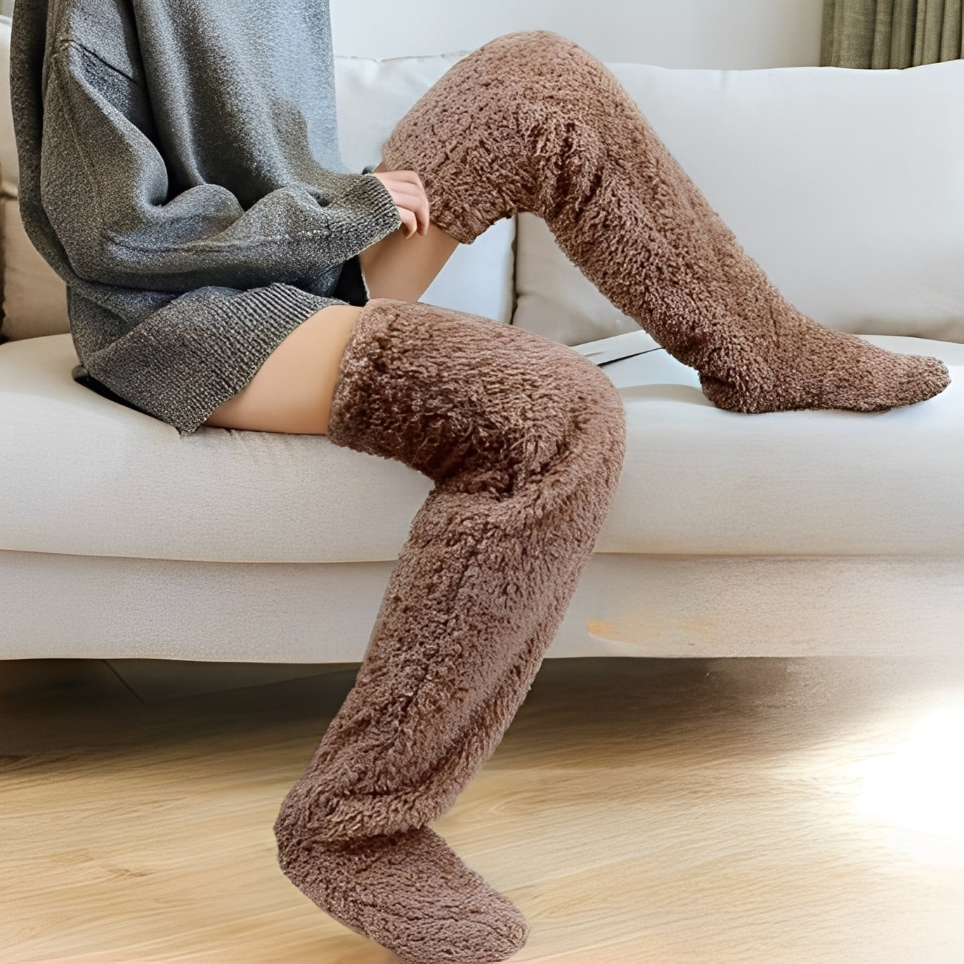 Camellia - Warme Winterkniestrümpfe für Damen