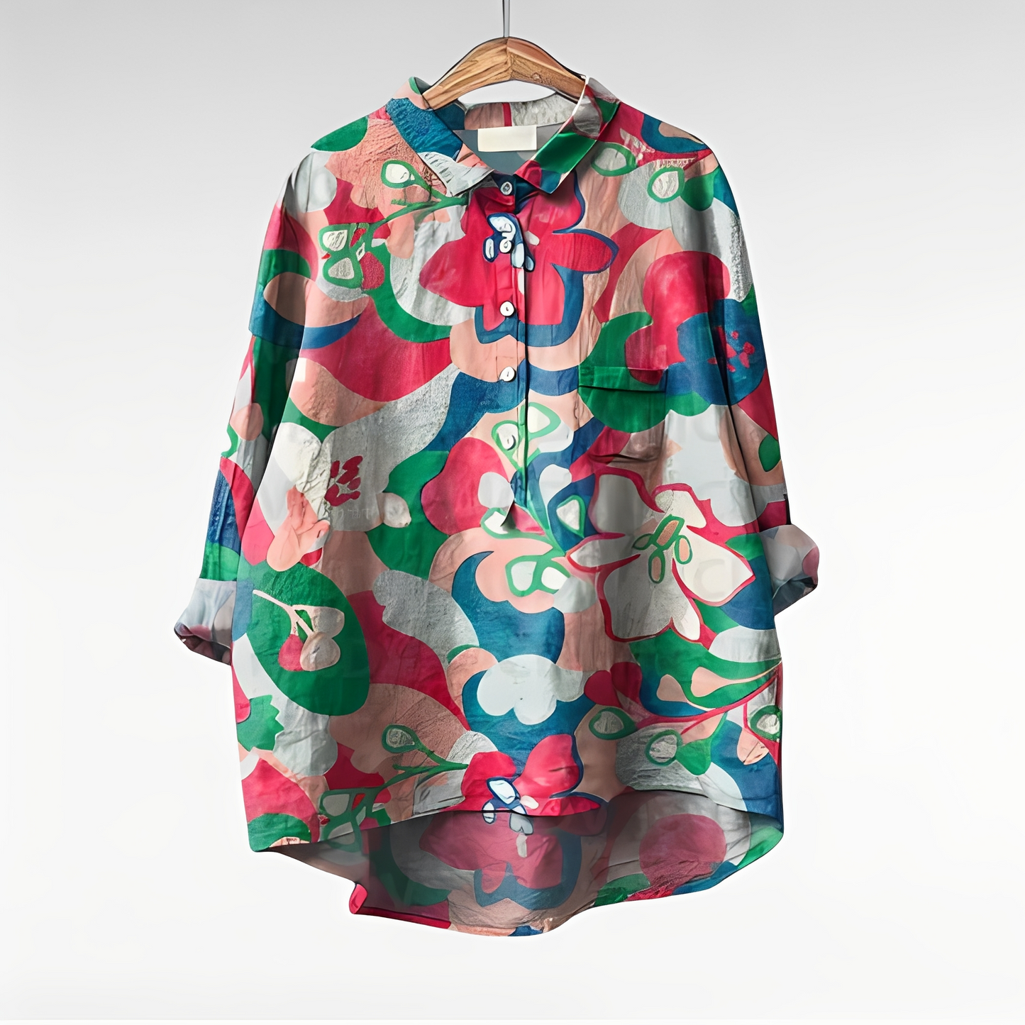 Mecah - Stilvolle Damenblusen mit Blumenprint