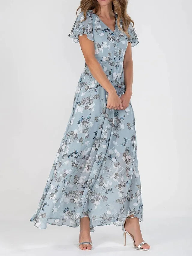 Victoria – Sommerliches Maxikleid mit Blumenmuster