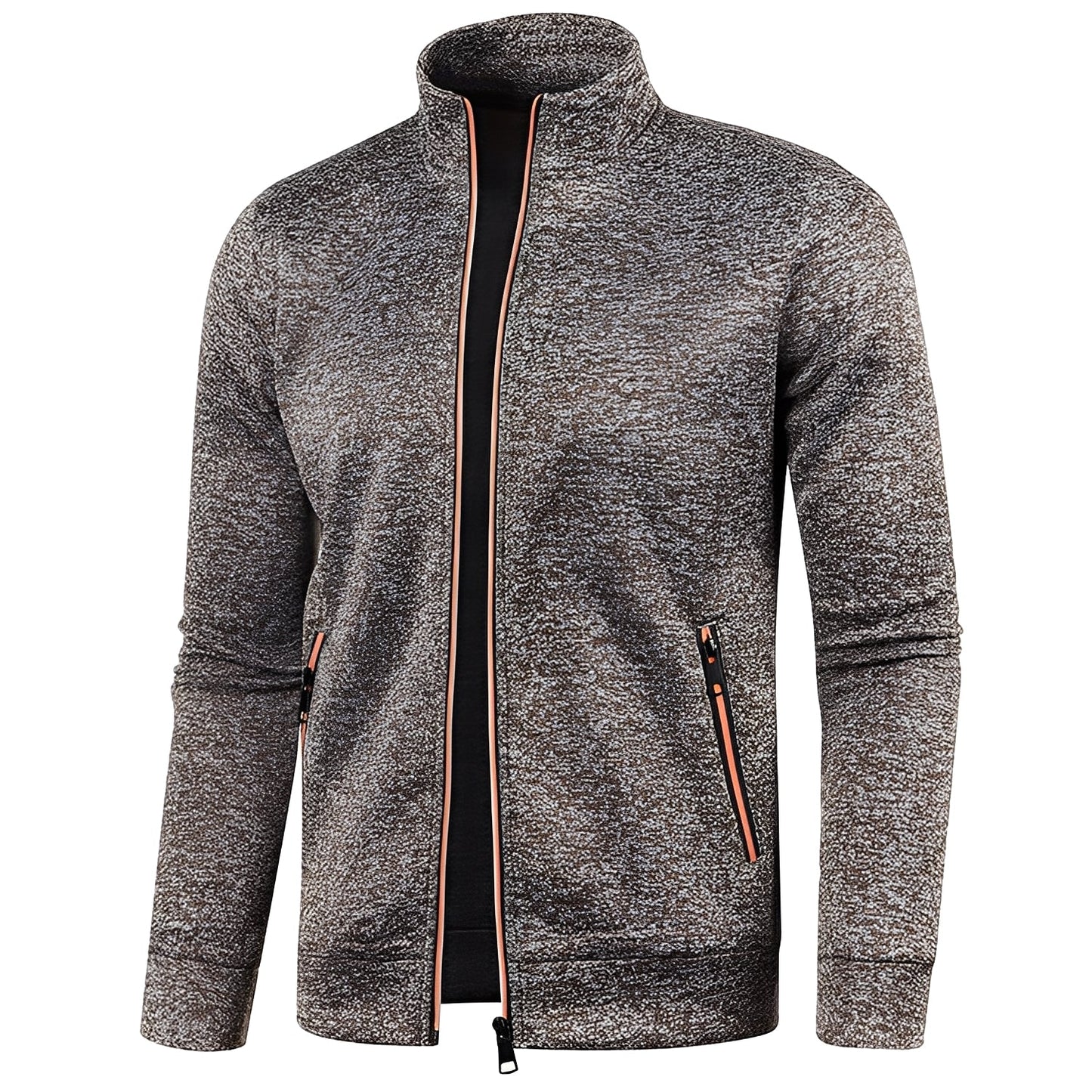 Clayton - Bequemer Herrenfleecepullover mit Reißverschluss