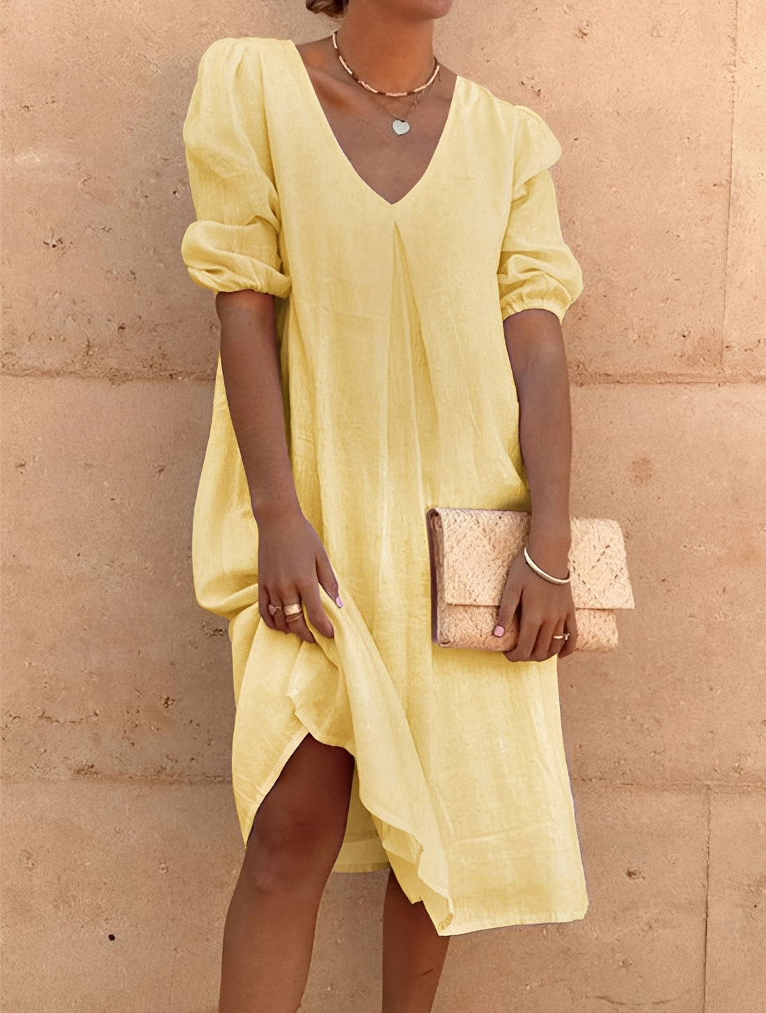 Nancy - Luftiges und angenehmes Midikleid für Damen