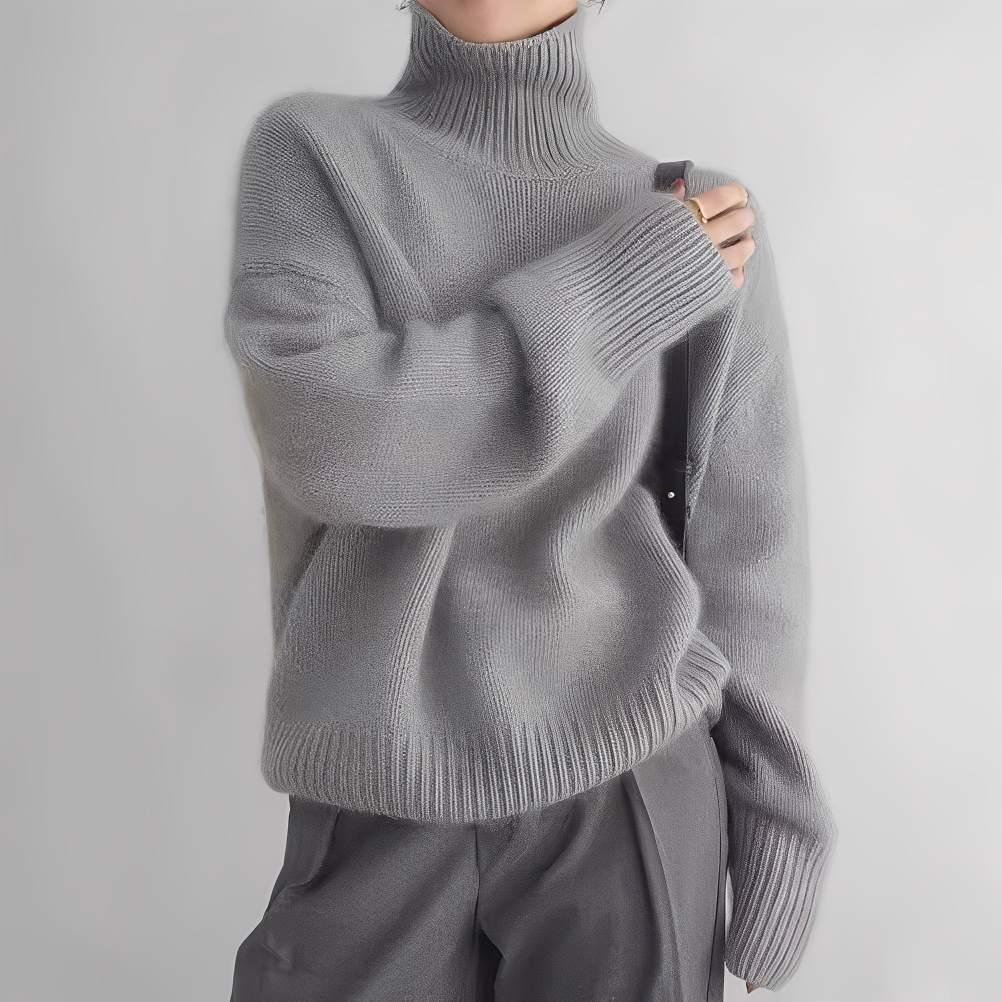 Clementine - Damenpullover mit bequemen Rollkragen