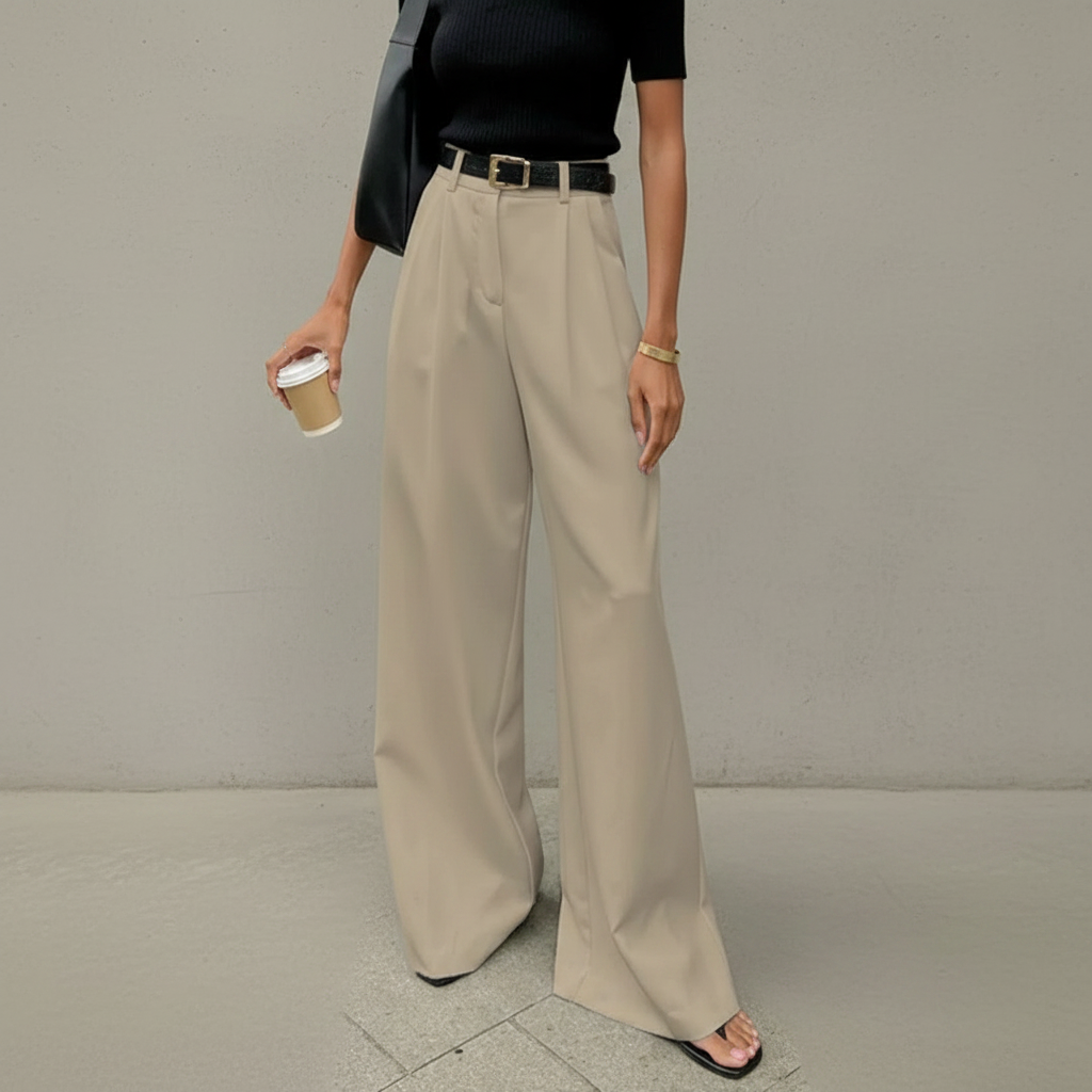 Marlene - Elegante Hose mit weitem Bein