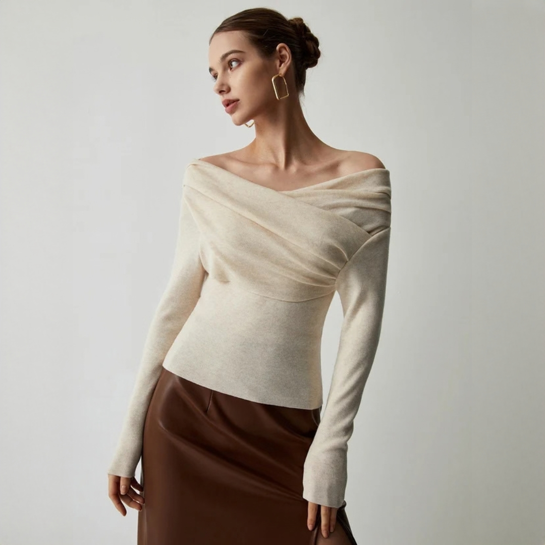 Yasmin - Elegantes schulterfreies Oberteil