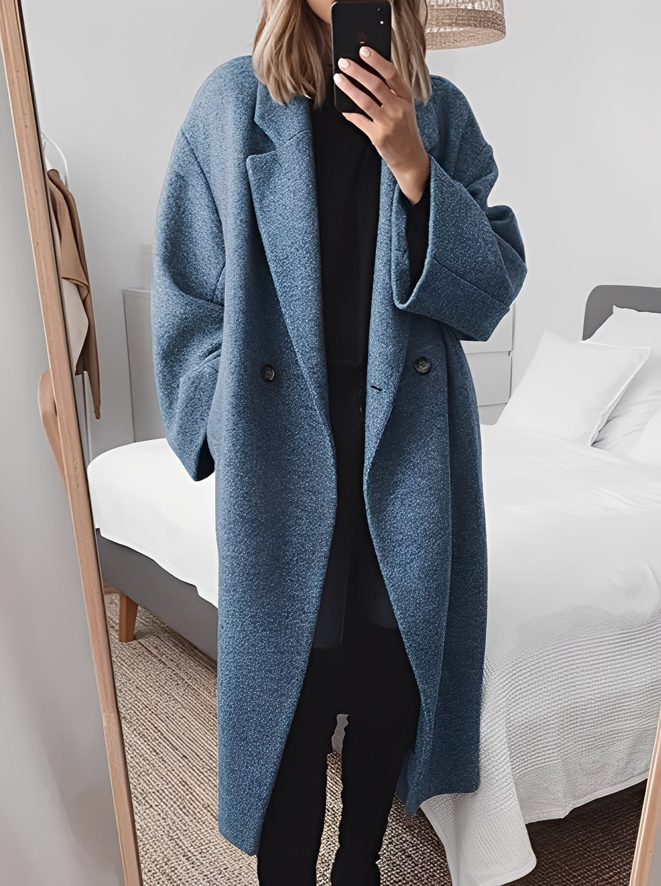 Carolane - Damen Oversize-Wollmantel