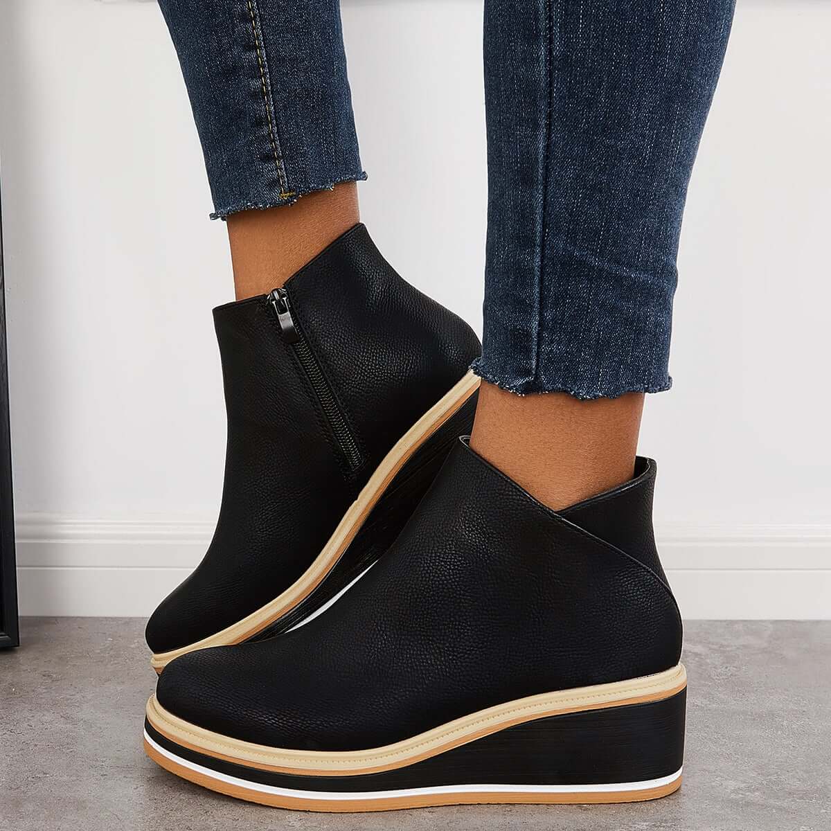 Nikkole - Stylische Damenstiefel mit Reißverschluss